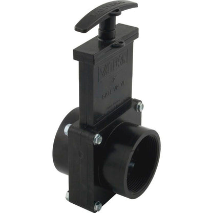 Gate Valve, 3 pc, Valterra, 2"fpt x 2"s, 40psi, Black