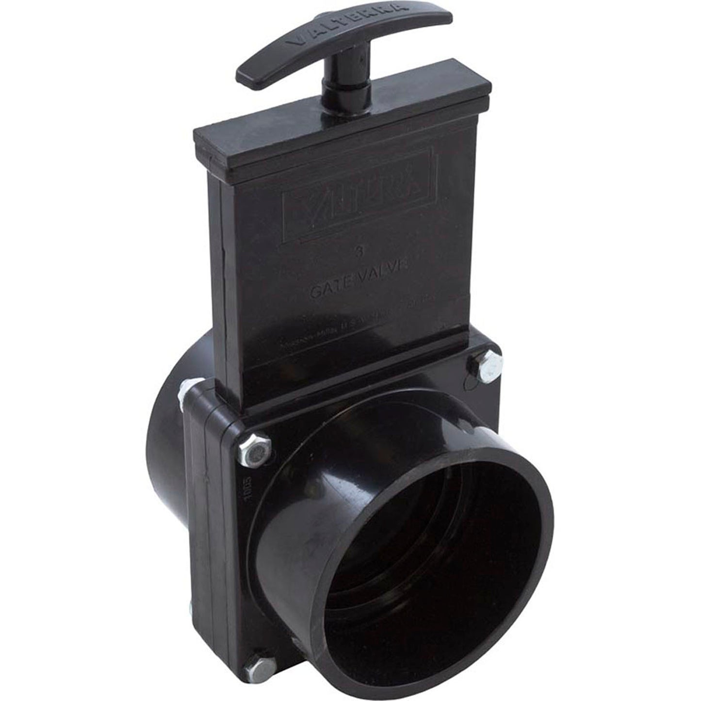 Gate Valve, 3 pc, Valterra, 3" Slip x 3" Slip, 30psi, Black