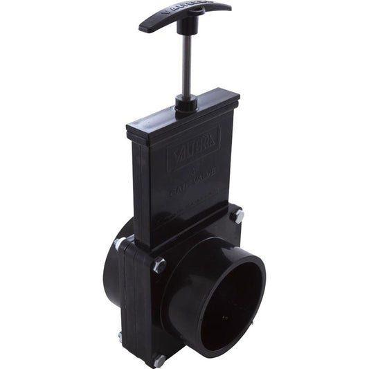 Gate Valve, 3 pc, Valterra, 3"fpt x 3"spg, 30psi, Black