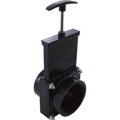 Gate Valve, 3 pc, Valterra, 3"fpt x 3"spg, 30psi, Black