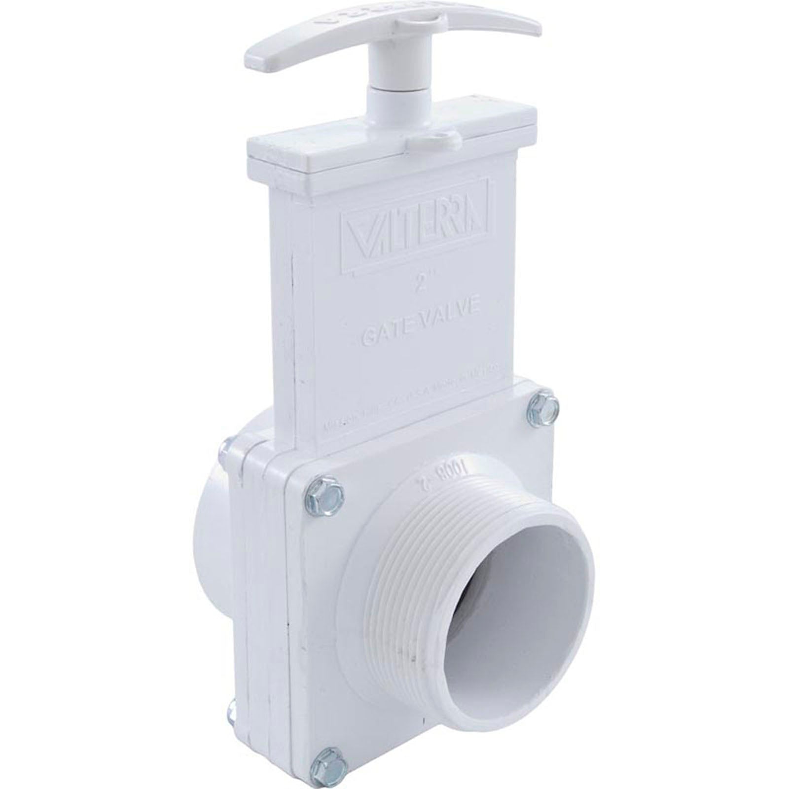 Gate Valve, 3 pc, SS Paddle, Valterra, 2"fpt x 2"mpt, 30psi