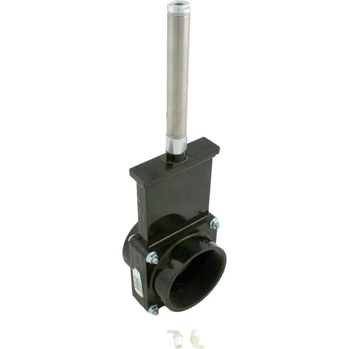 Gate Valve, 3 pc Pneumatic, SS Paddle, 3"fpt x 3"fpt, 30psi