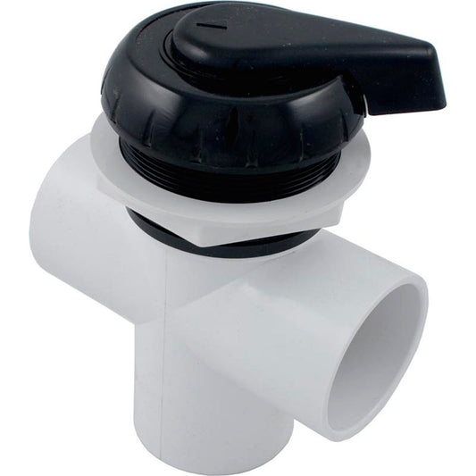 Válvula desviadora Hydro-Air/BWG Hydroflow, 2", 3 puertos, color negro