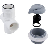 Diverter Valve, Hydro-Air/BWG Hydroflow, 1"s, 3 Port, Gray