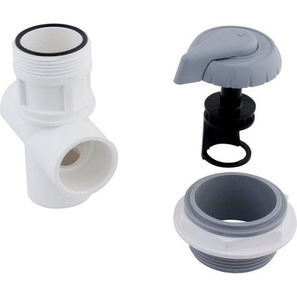 Diverter Valve, Hydro-Air/BWG Hydroflow, 1"s, 3 Port, Gray