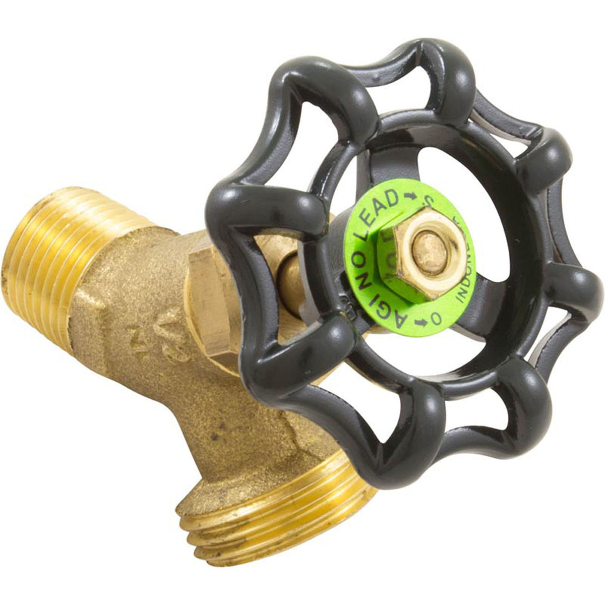 Hose Bib, 1/2" Male Pipe Thread, Brass