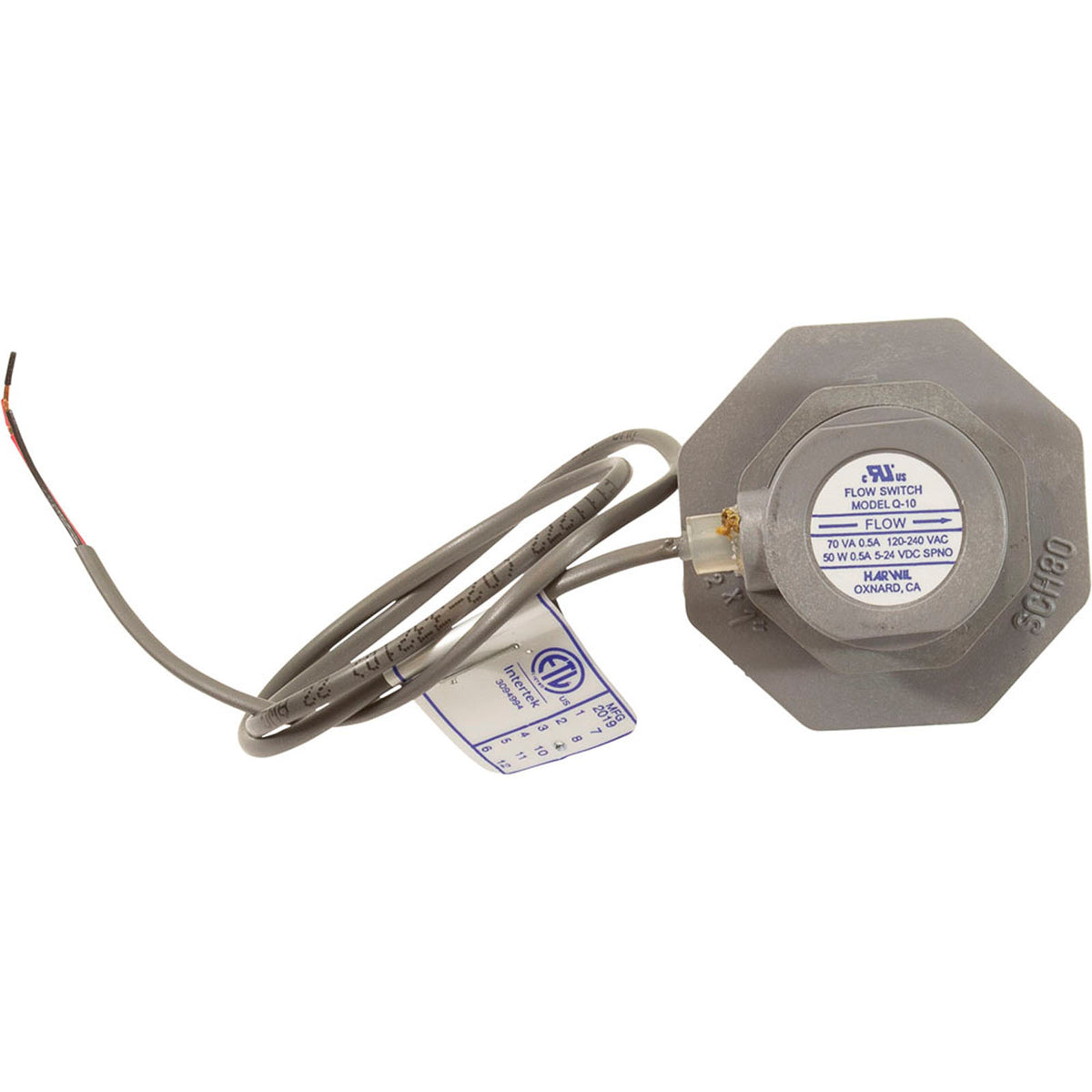 Flow Switch, Harwil Q10DS Dimension 1