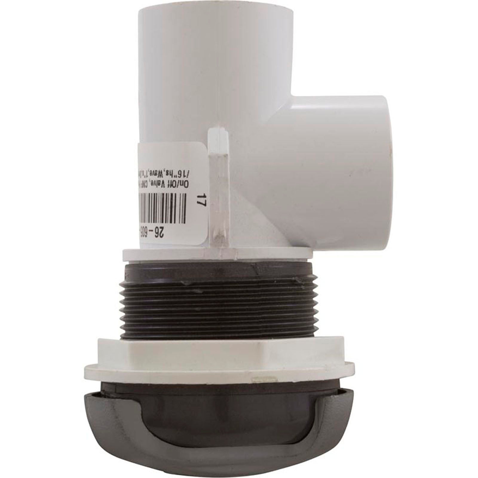 On/Off Valve, CMP Pro-Seal, 2-1/16"hs, Wave, 1"s, Slvr/Graph Gray