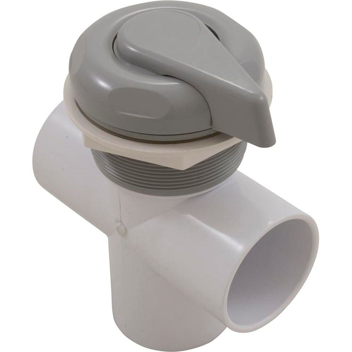 Diverter Valve, CMP Lever Handle, 2"s, 3 Port, Smth Scal, Gray