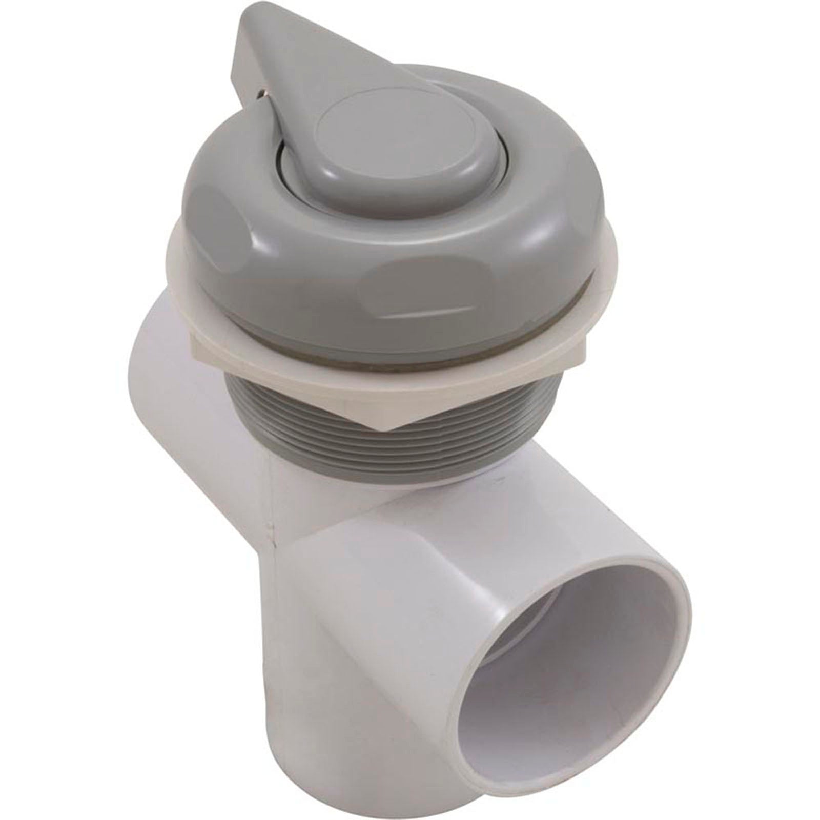 Diverter Valve, CMP Lever Handle, 2"s, 3 Port, Smth Scal, Gray