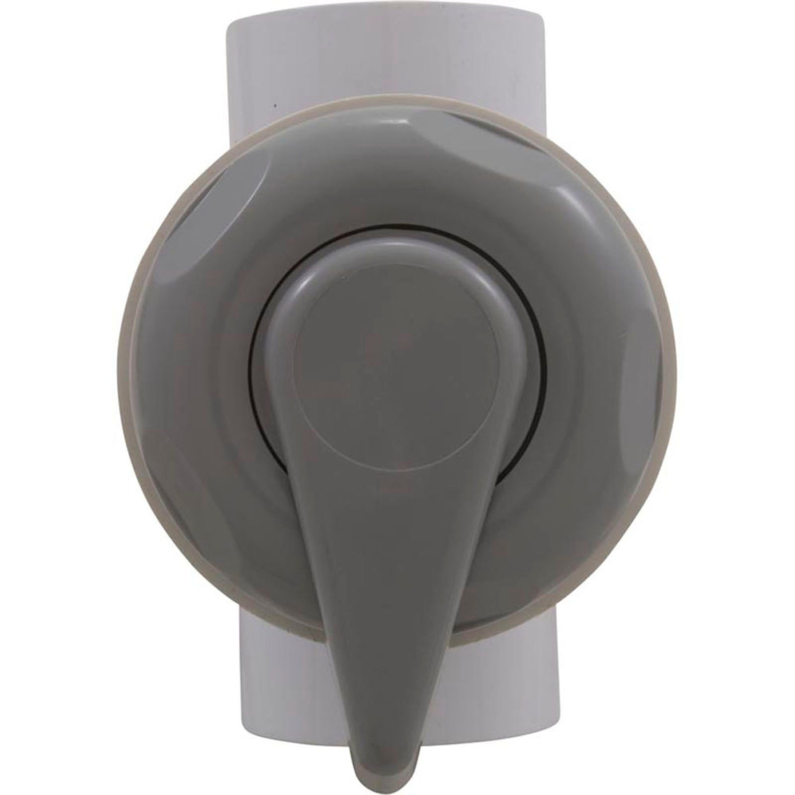 Diverter Valve, CMP Lever Handle, 2"s, 3 Port, Smth Scal, Gray
