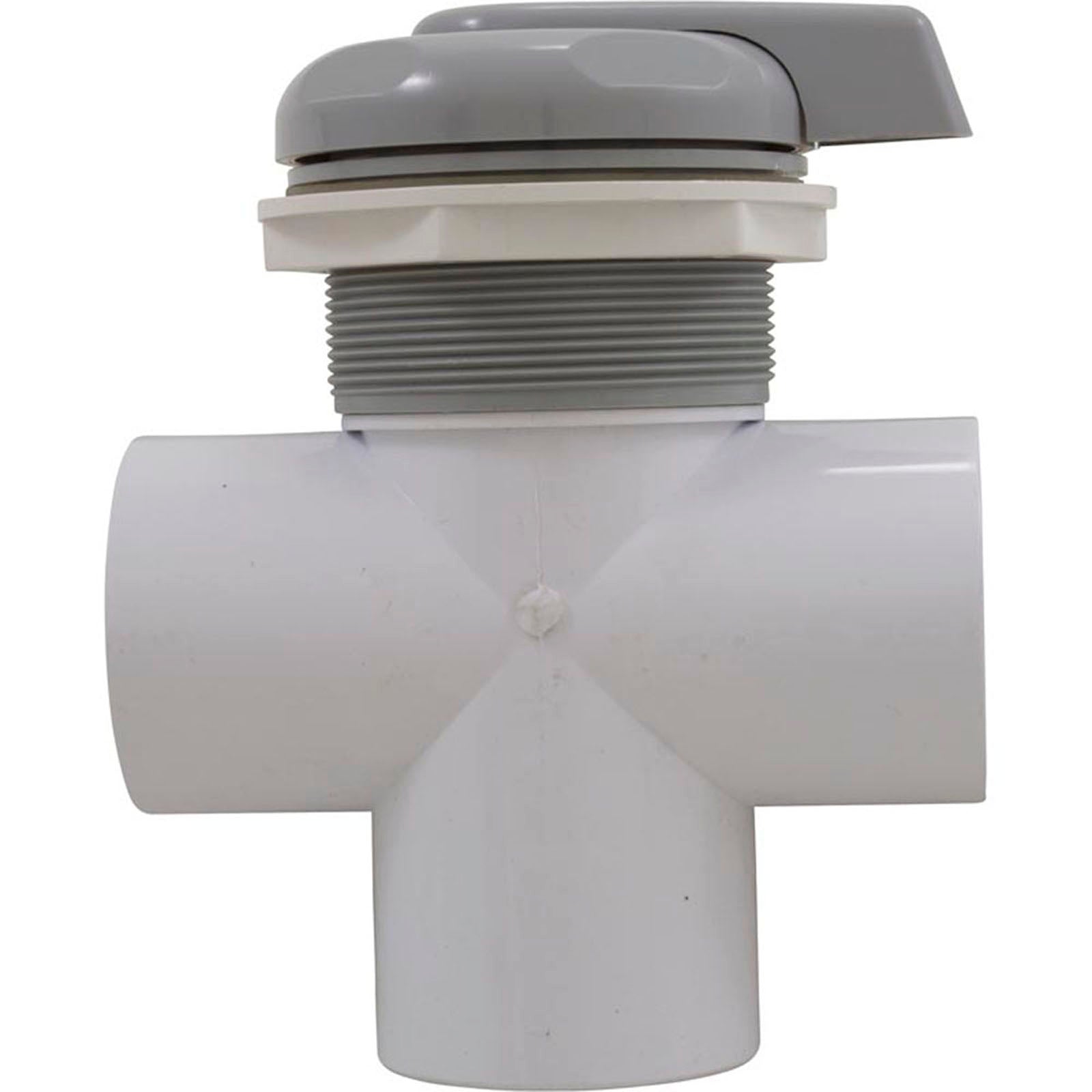 Diverter Valve, CMP Lever Handle, 2"s, 3 Port, Smth Scal, Gray