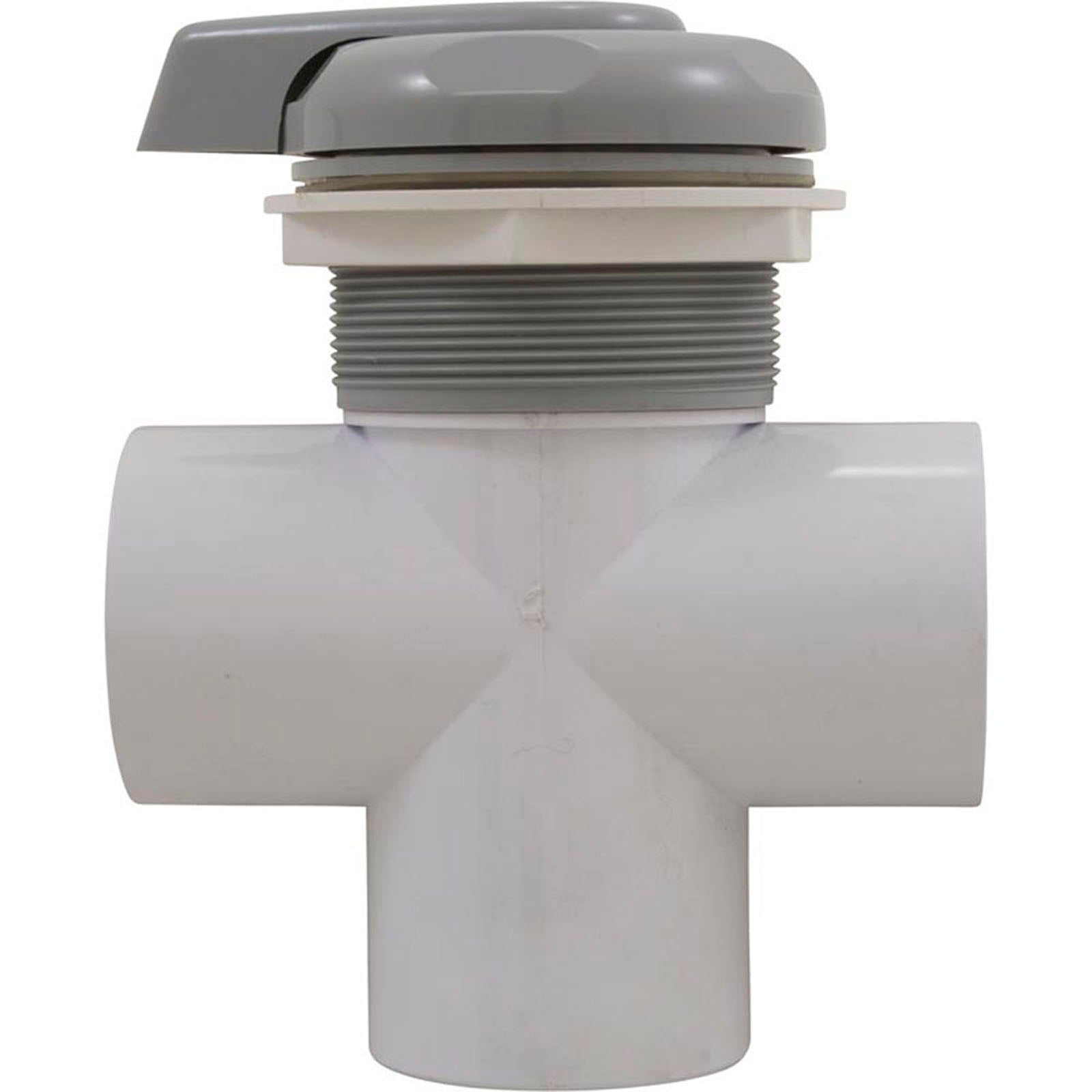 Diverter Valve, CMP Lever Handle, 2"s, 3 Port, Smth Scal, Gray