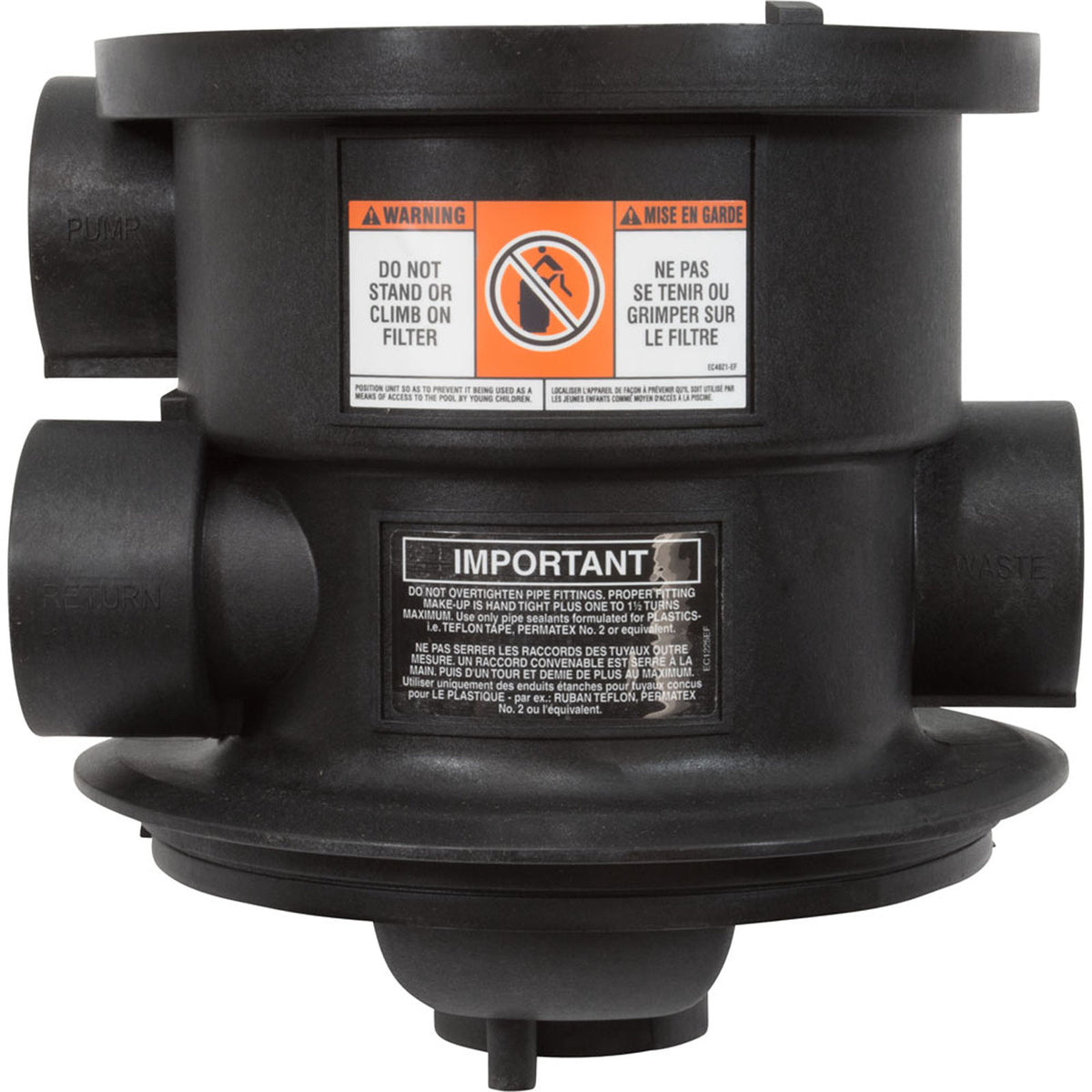 Body, Hayward SP0714T Vari-Flo Valve, with Sight Glass