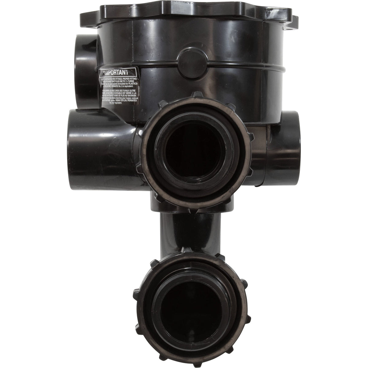 Body Assembly, Hayward SP0715 2" Vari-Flo Valve, Black