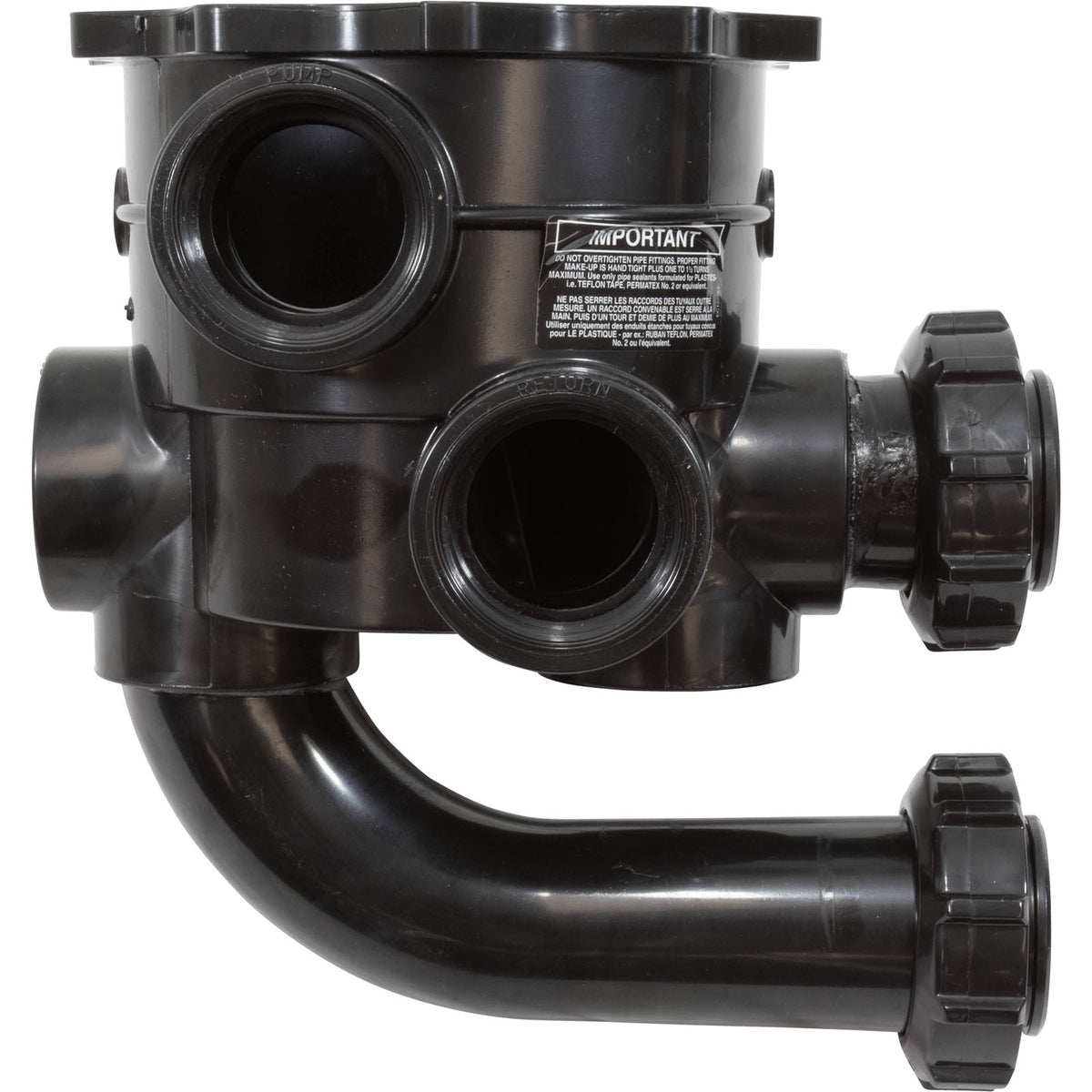 Body Assembly, Hayward SP0715 2" Vari-Flo Valve, Black