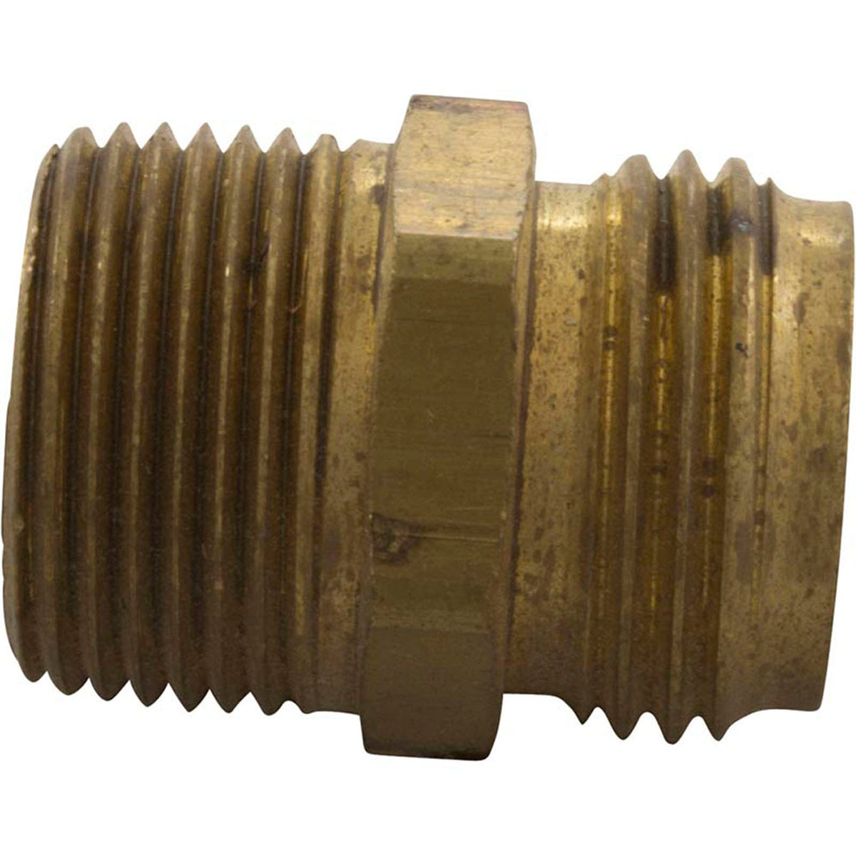 Hose Adapter, Anderson Metals, 3/4"mpt x Male Garden Hose
