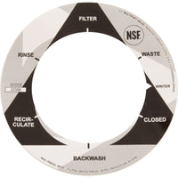 Label, Astral, 1-1/2" Multiport Valves, 6 Position