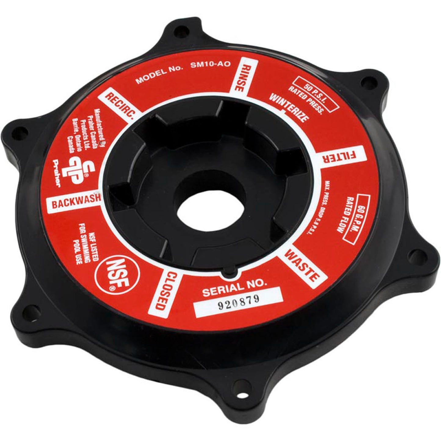 Cover, Praher ABS 1-1/2" Top/Side Mount Valves, Black