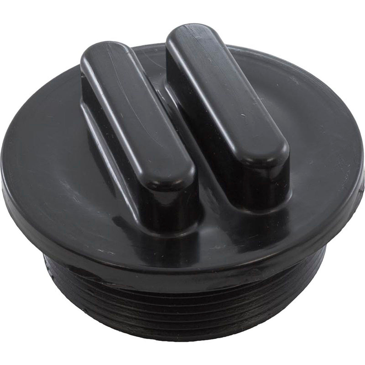 Plug, Praher ABS Side Mount Valves, 2"mpt, Black