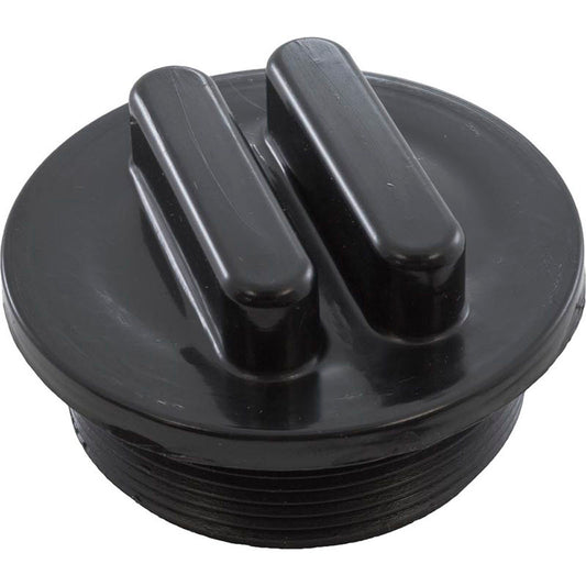 Plug, Praher ABS Side Mount Valves, 2"mpt, Black