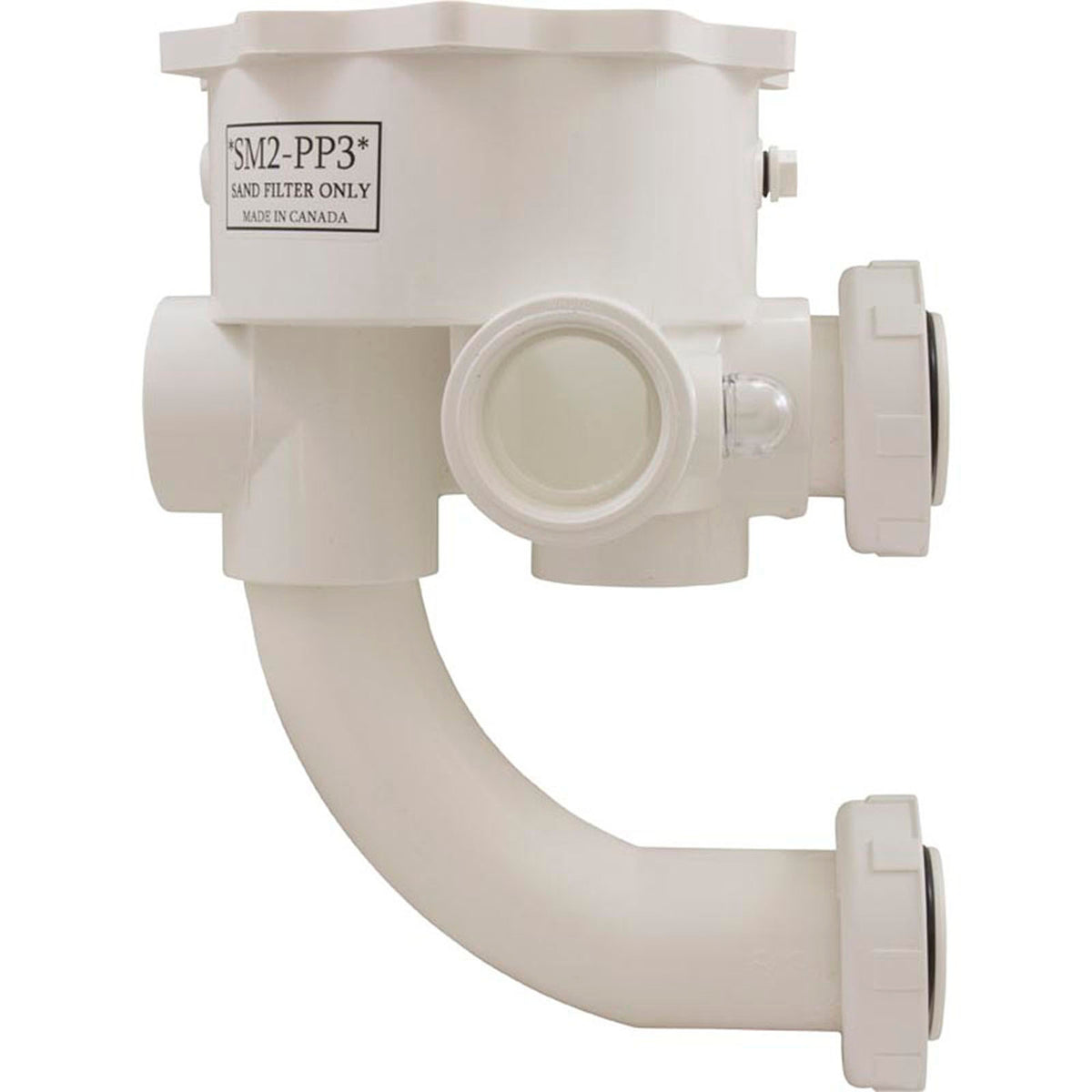 Body Assembly, Praher SM2-PP3 Valve, 2", White