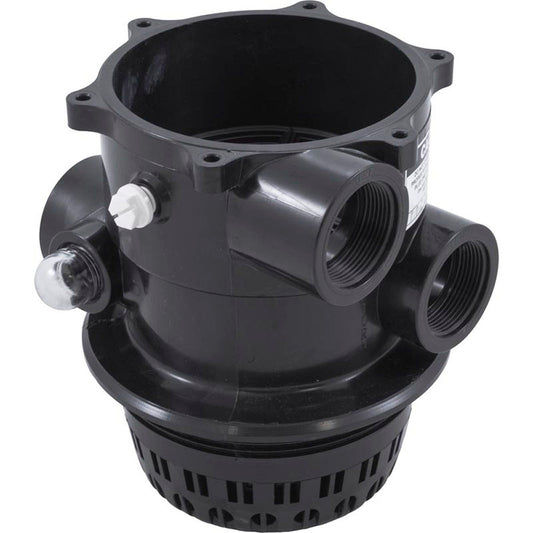 Body Assembly, Praher TM-12-B Valve, 1-1/2", Black