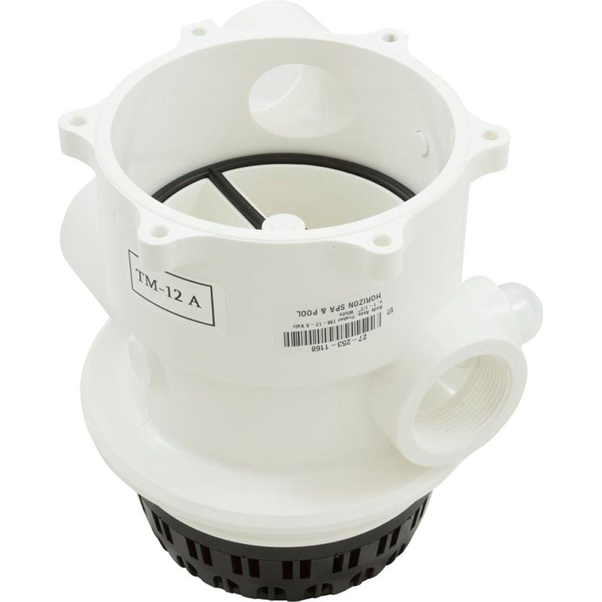 Body Assembly, Praher TM-12-A Valve, 1-1/2", White