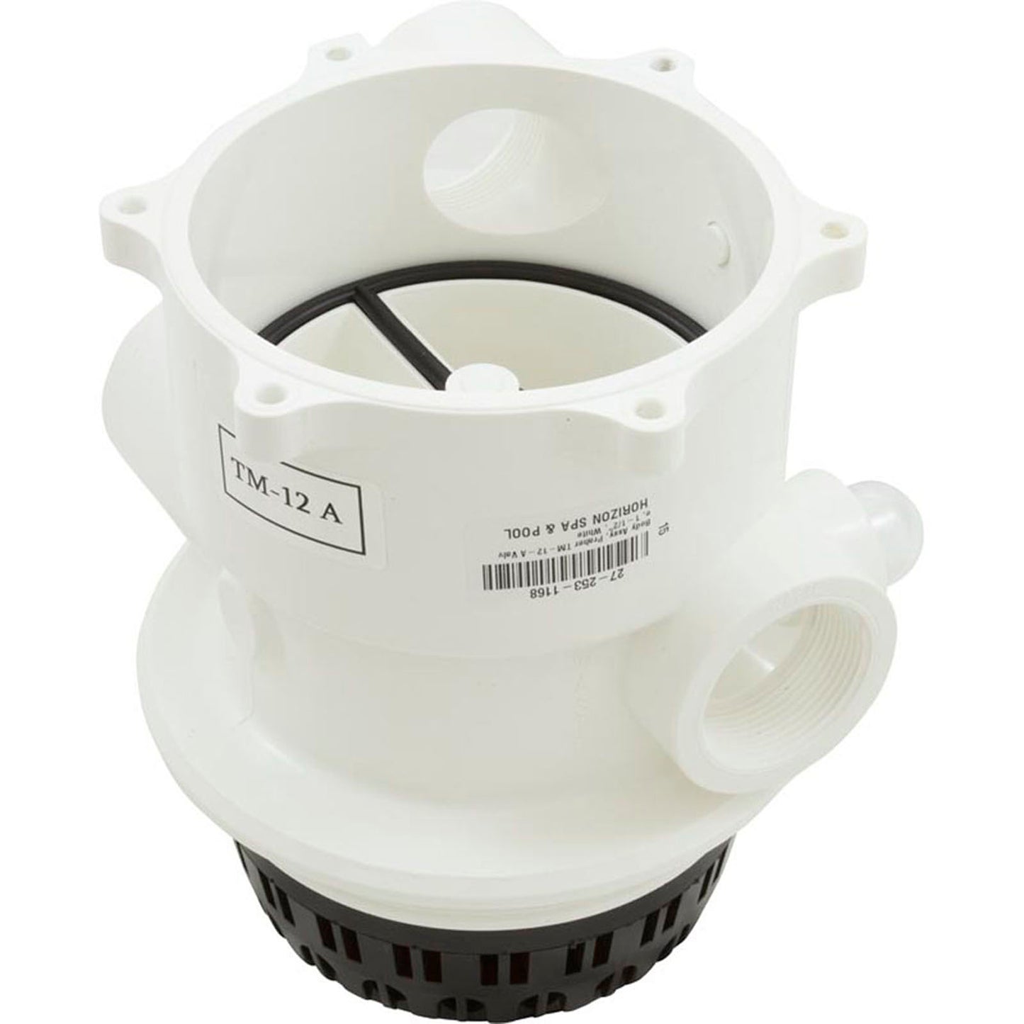 Body Assembly, Praher TM-12-A Valve, 1-1/2", White