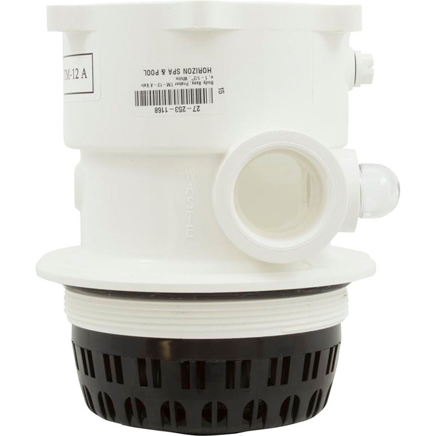 Body Assembly, Praher TM-12-A Valve, 1-1/2", White