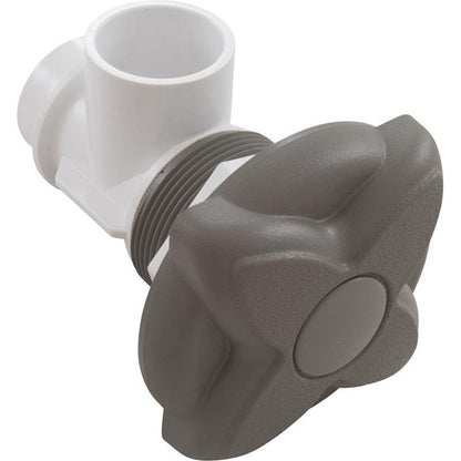 On/Off Valve, Waterway, 2-1/16"hs, 1"s x 1"s, Gray, Star Hndl