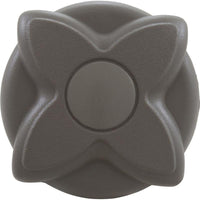 On/Off Valve, Waterway, 2-1/16"hs, 1"s x 1"s, Gray, Star Hndl
