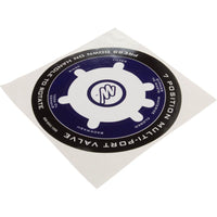Decal, Waterway, 1-1/2" Top Mount Valve