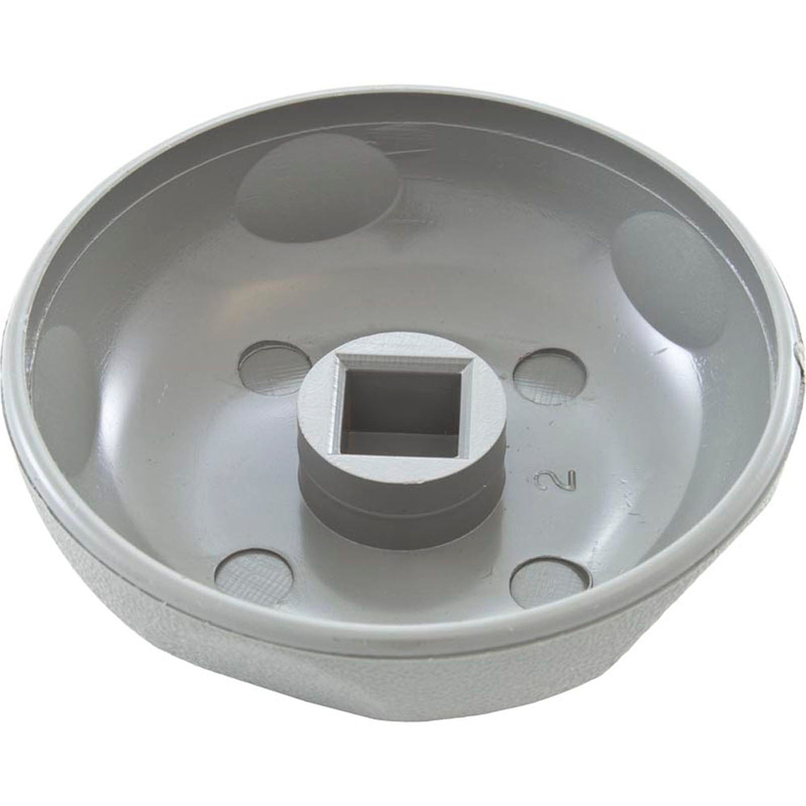 Knob, Waterway Single Port On/Off Valve, 2-1/2"fd, Gray