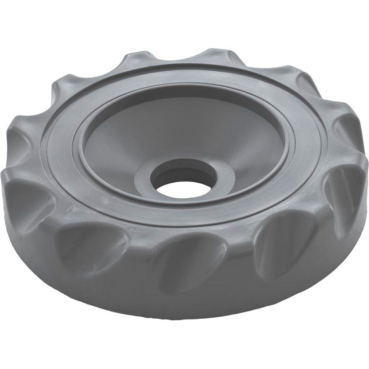 Cap, Waterway Top Access Diverter Valve, 2", Scalloped, Gray