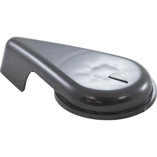 Manija, válvula desviadora de acceso superior WW, 2", con muescas, color negro