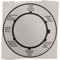 Label, Speck AquaSwim 250, 1-1/2" Multiport Valve