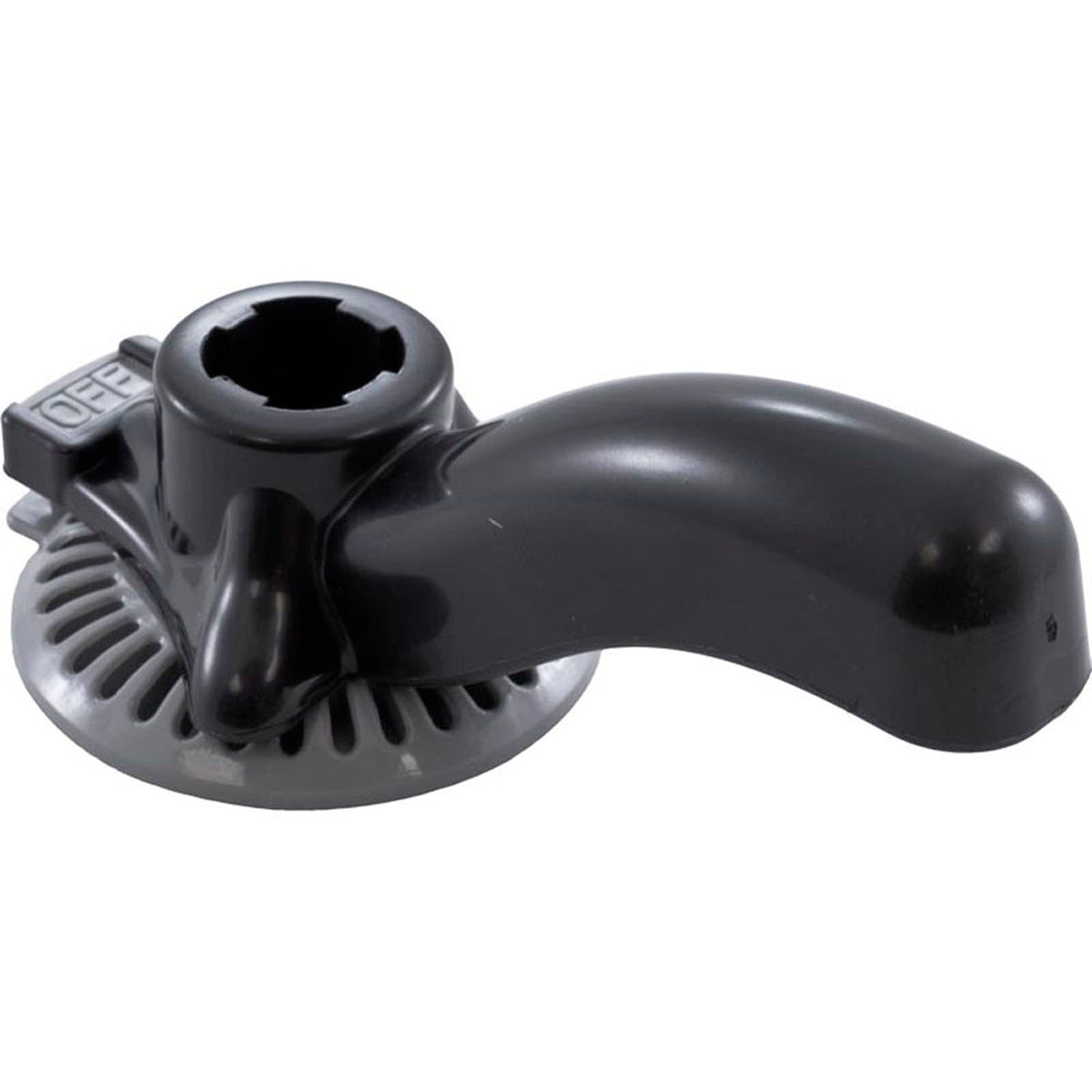 Poignée, vanne de dérivation CMP Hydroseal, noire avec cadran gris