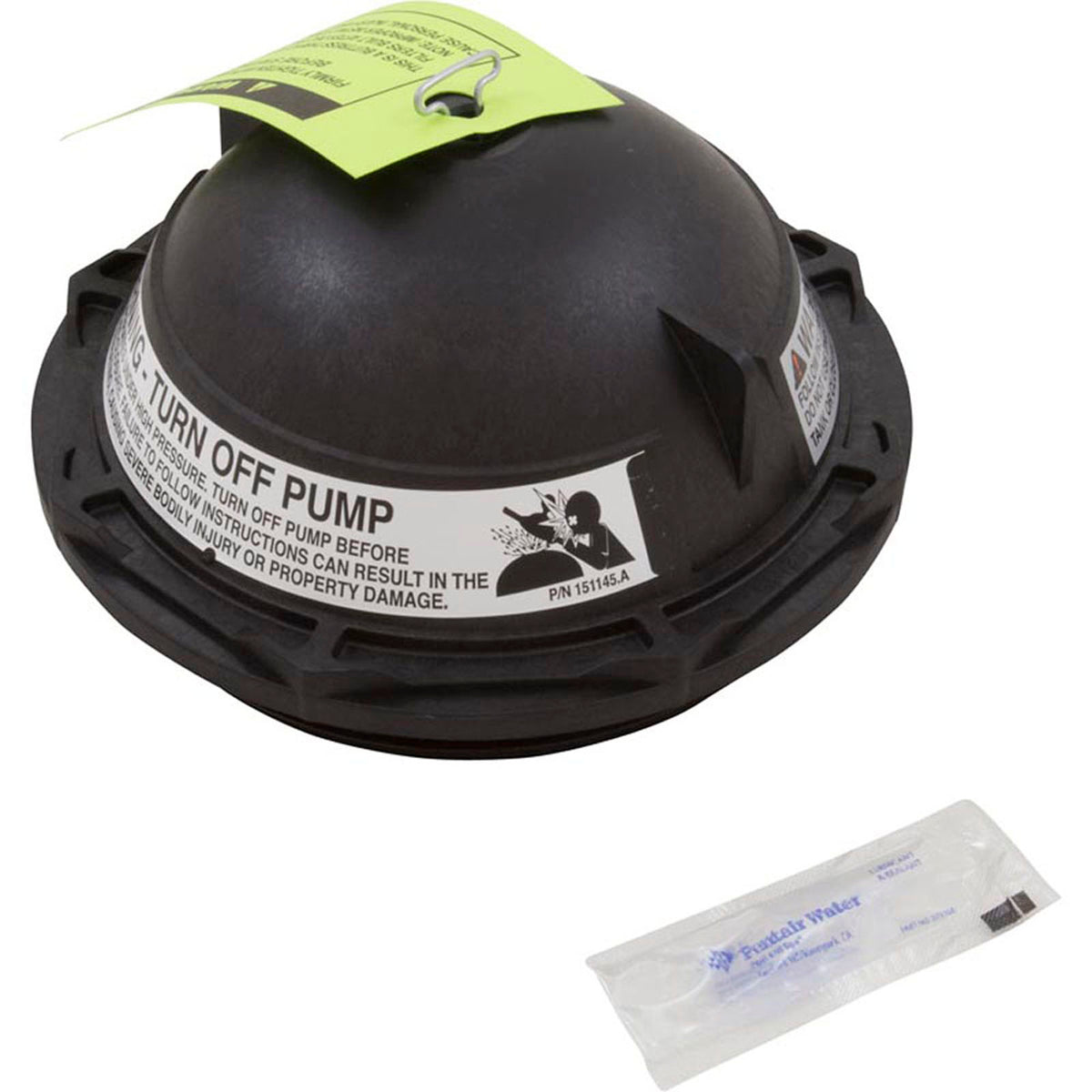 Tapa de tanque Pentair PacFab Triton II, 6", con junta tórica, color negro