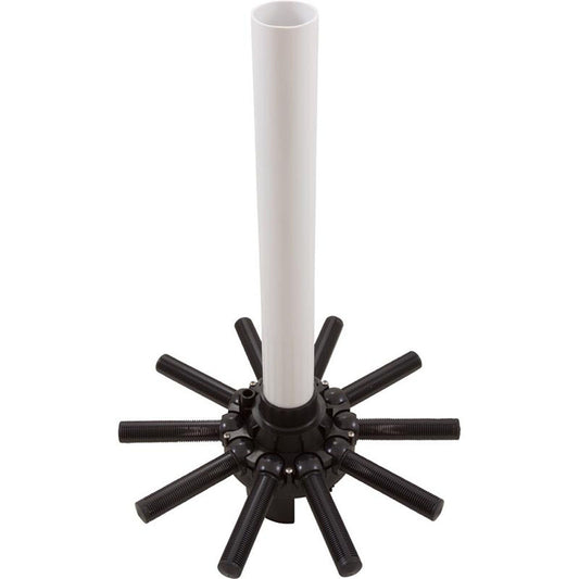 Conjunto de tubo central, Hayward S180T, con tornillos de cabeza plana y pivote de bola, posterior a 1996