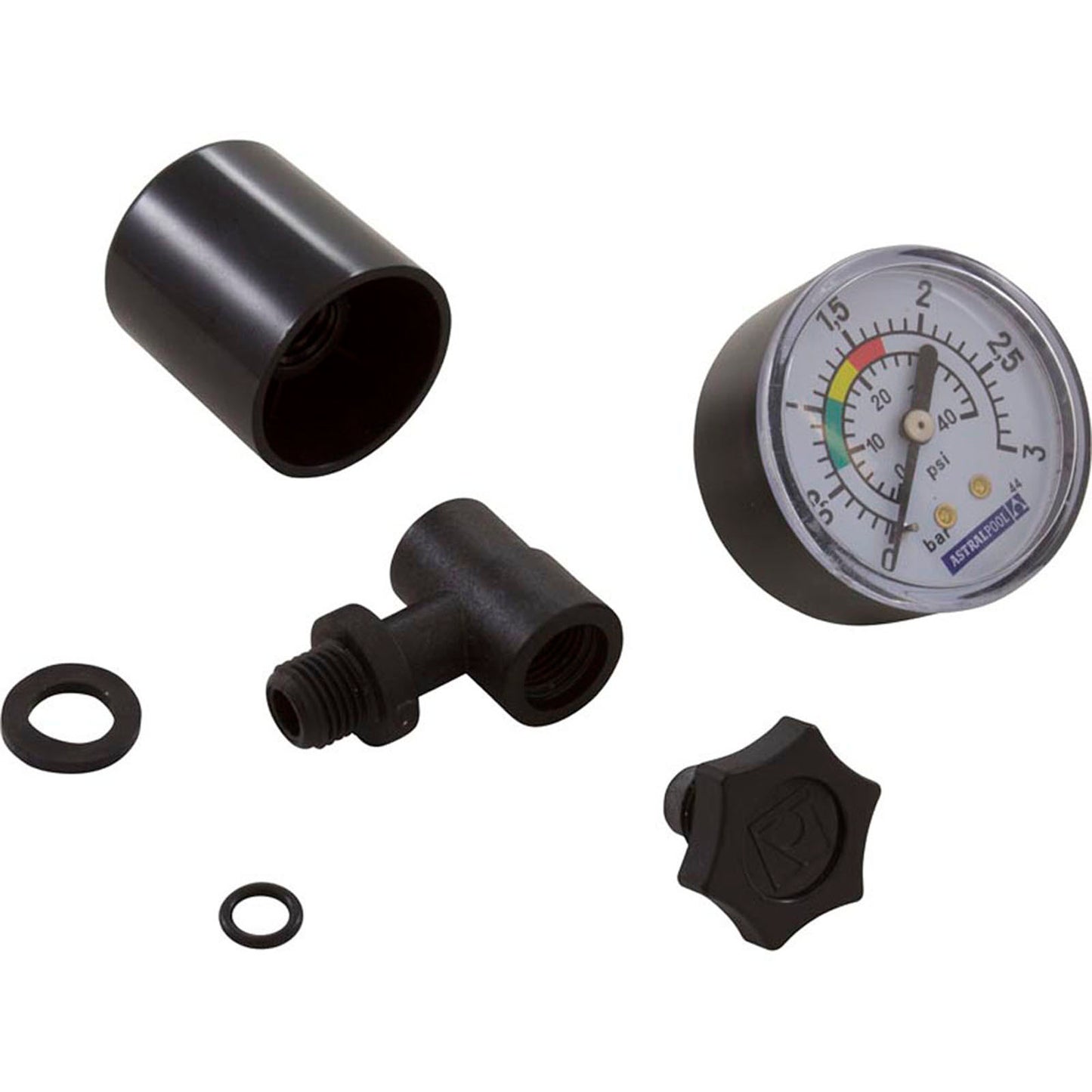 Pressure Gauge, Astral, Top Mount