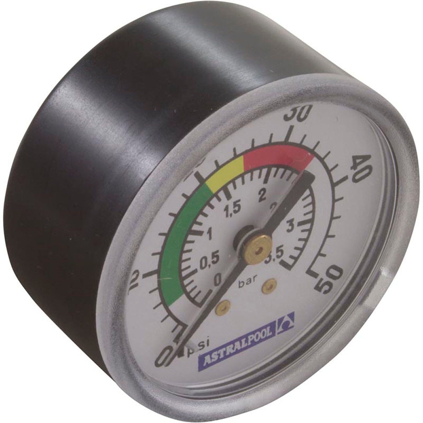 Pressure Gauge, Astral, 1/8" mpt, 50 psi
