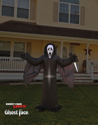 6 FT Ghost Face Lawn Light Up Inflatable