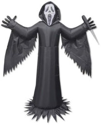 6 FT Ghost Face Lawn Light Up Inflatable