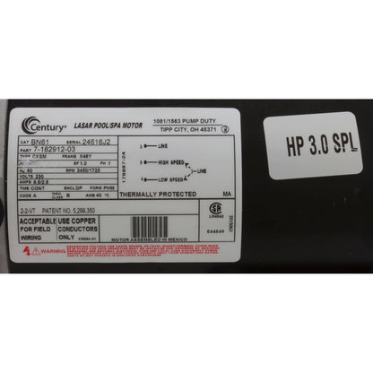 Bomba, Sta-Rite/BWG Dura-Jet DJ, 3,0 hp, 230 V, 2 velocidades, 2", kit