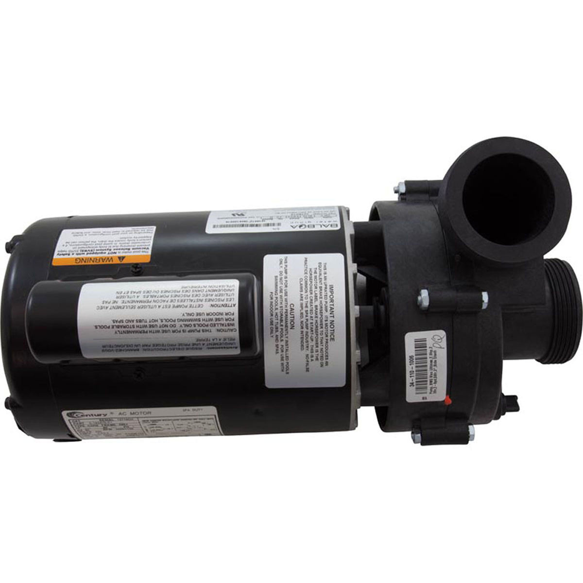 Pump, BWG Vico Ultimax, 2.0hp, 230v, 2-Spd, 56fr, 2", Side Disch 1016012