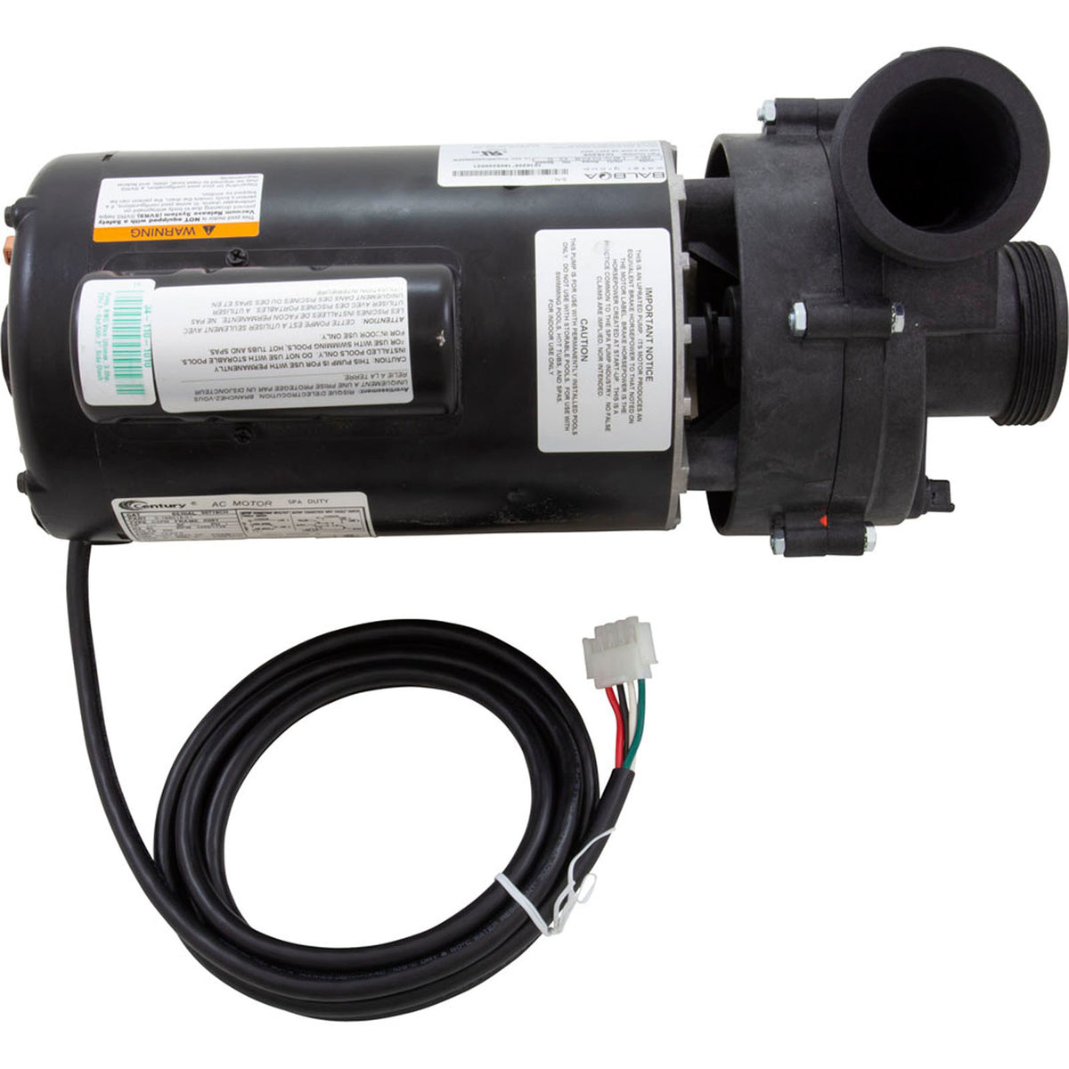 1016205 Pump, BWG Vico Ultimax, 3.0hp, 230v, 2-Spd, 56fr, 2", Side Disch