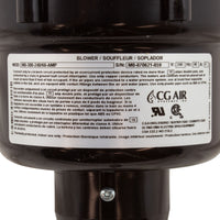 Souffleur, CG Air Millenium O, 230 V, 6,0 A, chauffage, 3 pi AMP, avec silencieux