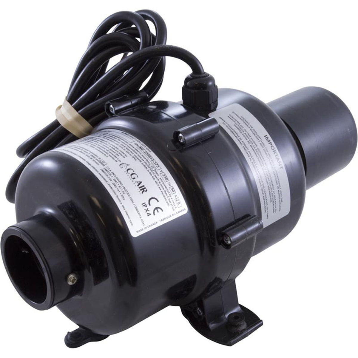 Blower, CG Air Millenium Eco, 230v, 2.8A, 8ft AMP, w/Muffler