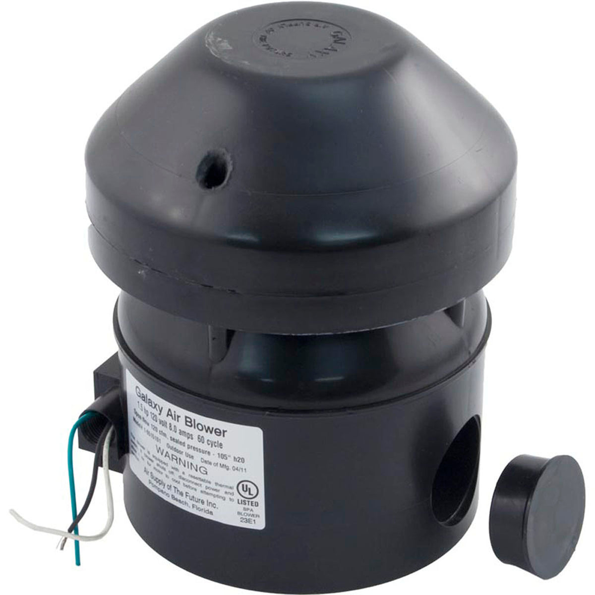 Blower, Air Supply Galaxy Supreme, 1.5hp, 115v, 8.0A, Hardwire
